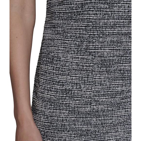 Karl Lagerfeld Paris Knit Tweed A Line Dress - Picture 6 of 9